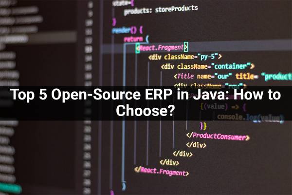 Top 5 Open Source ERP in Java: How to Choose?