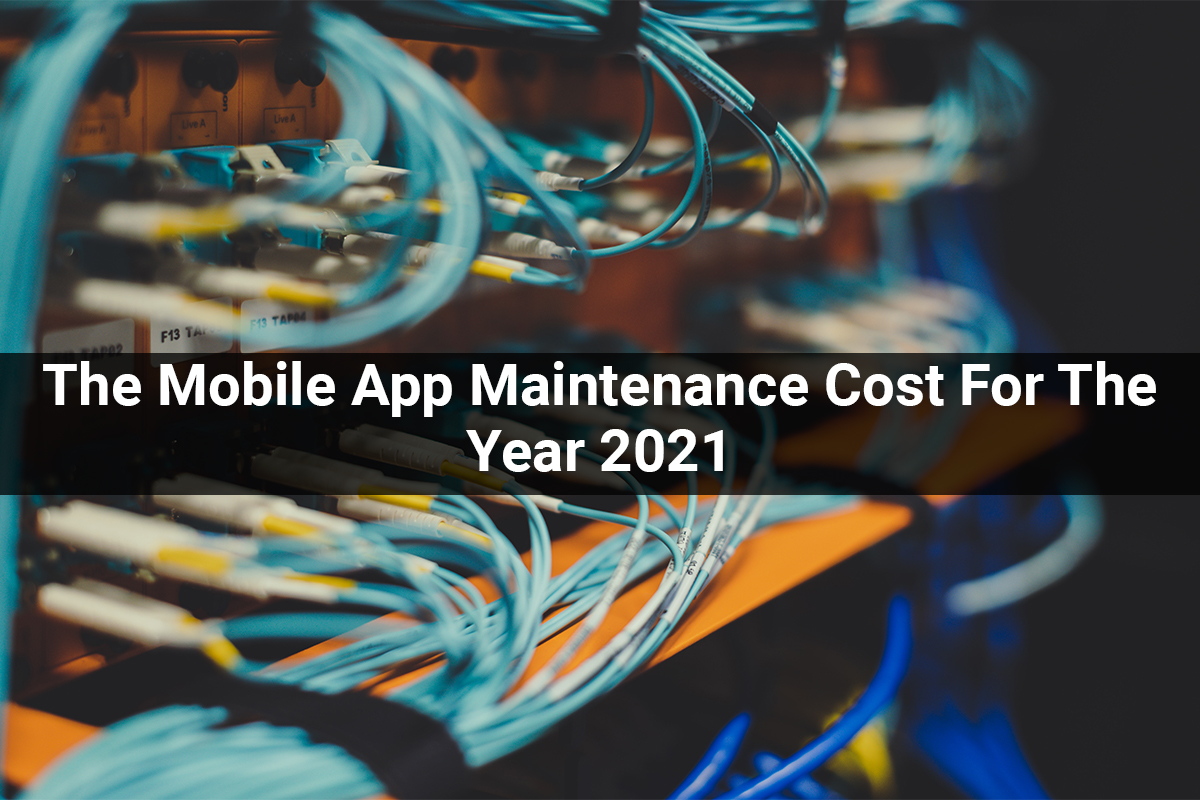 The Mobile App Maintenance Cost For The Year 2021