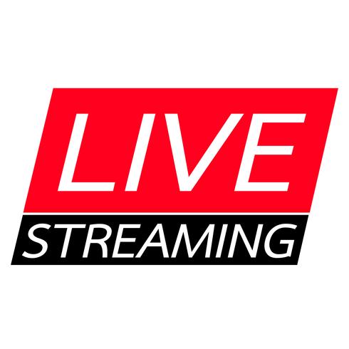 live-streaming-online-sign-vector-design